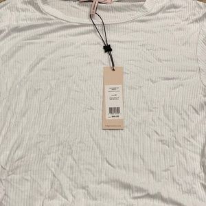 BCBG White Cropped Top